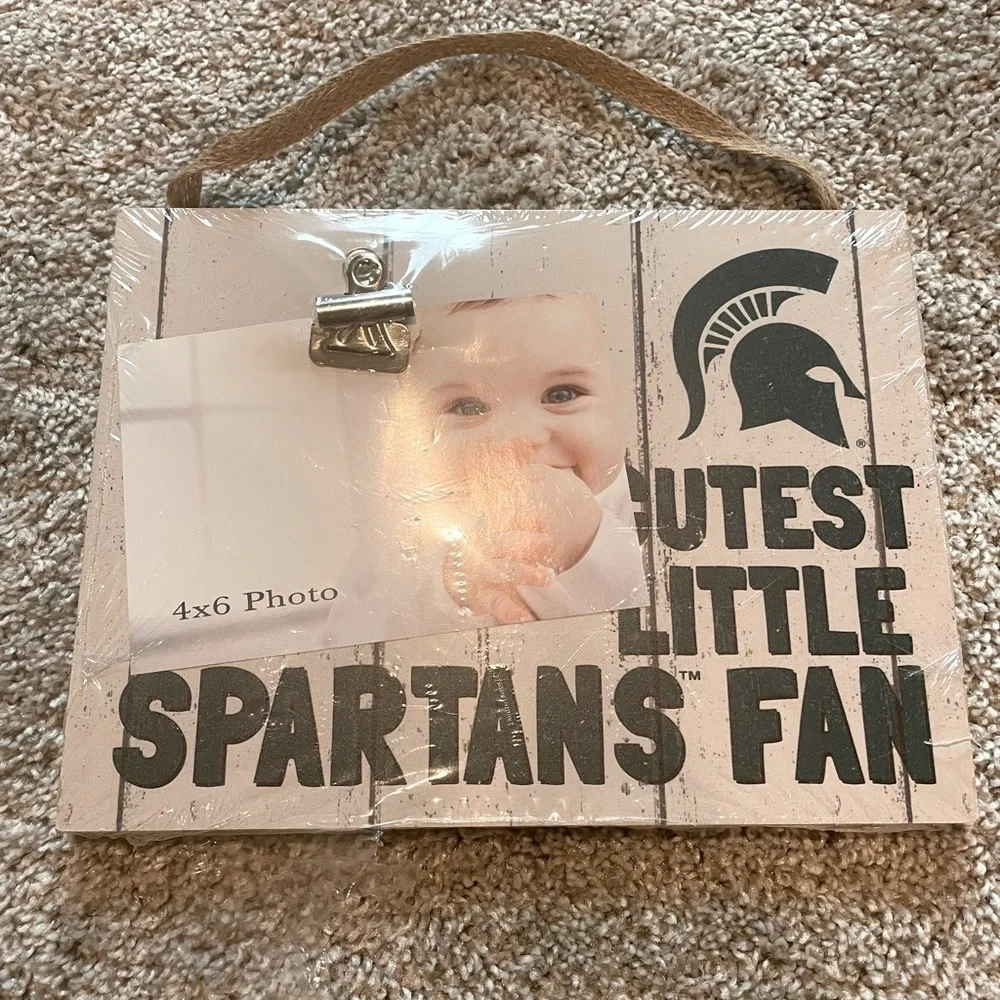 Michigan State Spartans baby photo frame home decor picture frame MSU NCAA